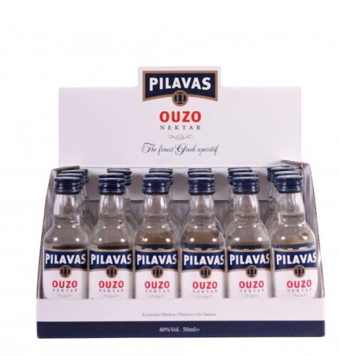 Ouzo Pilavas Nektar 40% 24x 0,05l Pilavas Party Box